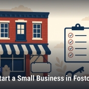 Fostoria News: Illustration, with headline: How to Start a Small Business in Fostoria